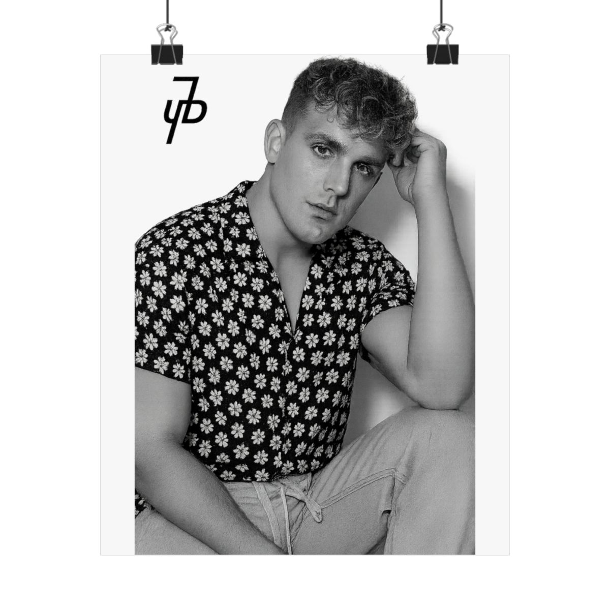 Jake Paul Iconic Hair Poster | Bold Wall Art Print